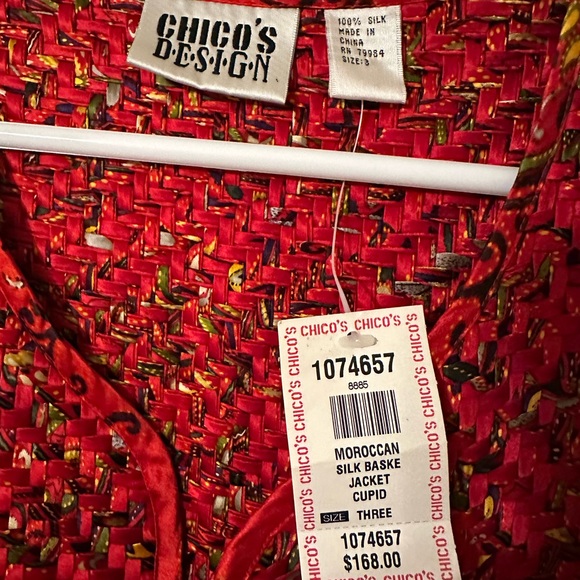 Chico’s 100% silk sweater jacket size 3 - Picture 2 of 2